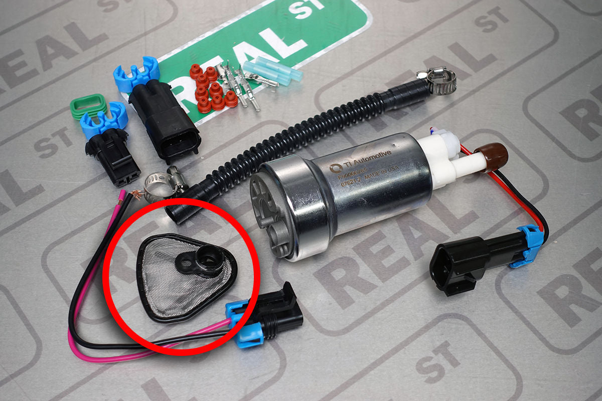 Walbro 525lph In-Tank Fuel Pump Pro Kit with Stainless Pre Filter F90000285 W460-SS 400-1168 SKU# F90000285-SSAIKIT